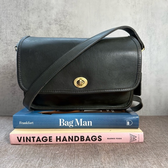 Coach Handbags - Vintage Coach Compartment Bag — Style 9850 (1990), Forest Green